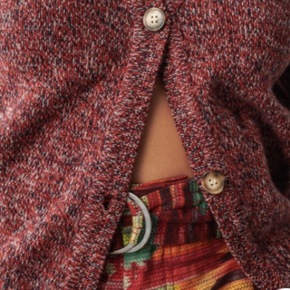 NWT CHUFY Cliff Wool Knit Cardigan in tosh red - Picture 4 of 13